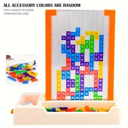 Educational Blocks Puzzle Toy with Interactive Dice Mechanism, Safe for Ages 6+