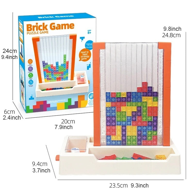 Educational Blocks Puzzle Toy with Interactive Dice Mechanism, Safe for Ages 6+