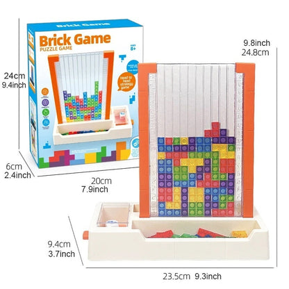 Educational Blocks Puzzle Toy with Interactive Dice Mechanism, Safe for Ages 6+