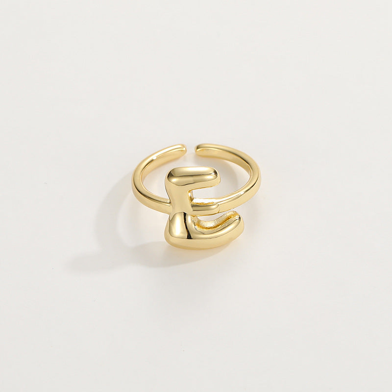 Personalized Fun Alphabet Initial Ring
