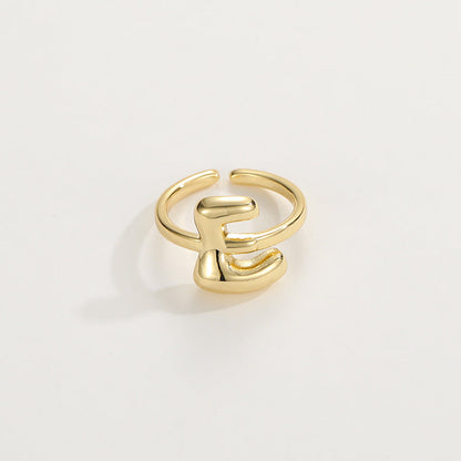 Personalized Fun Alphabet Initial Ring