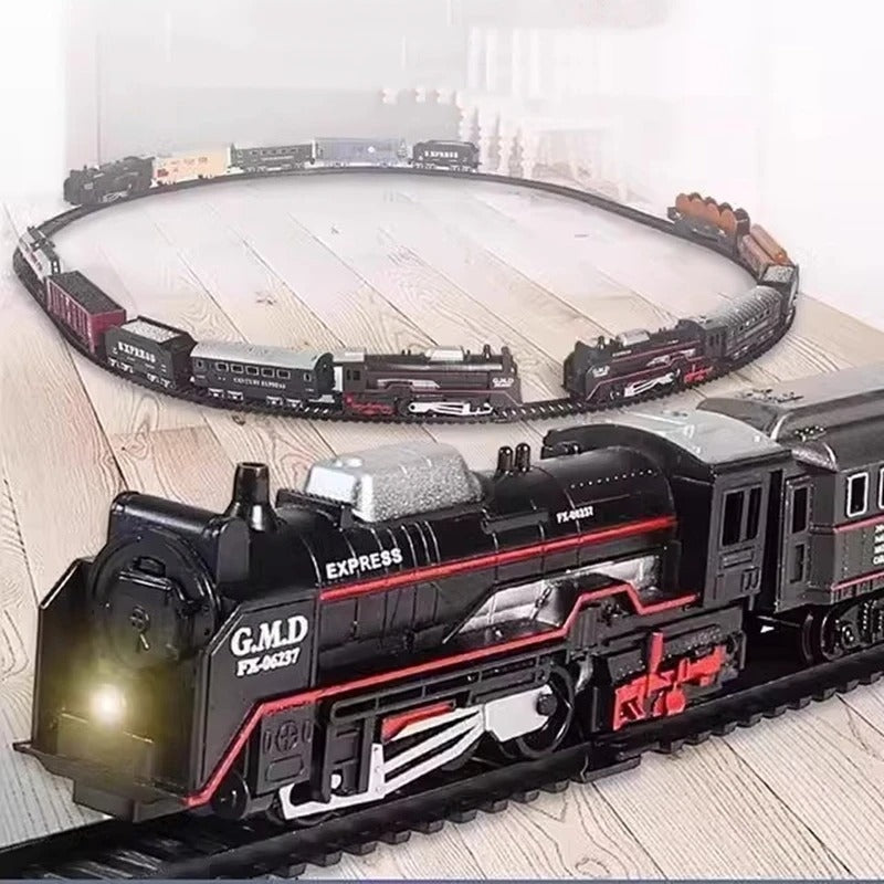 Fun Kids Train Track Set with Lights and Sound - Halri