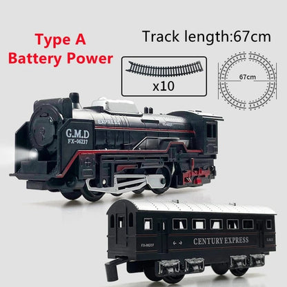 Fun Kids Train Track Set with Lights and Sound