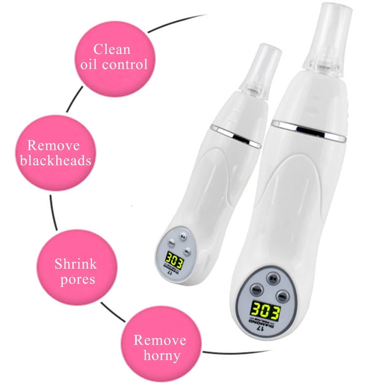Electric Microdermabrasion Blackhead Remover Vacuum Pore Cleanser Tool