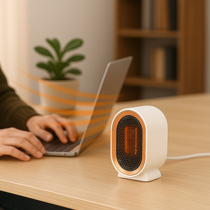 Compact Electric Ceramic Room Heater for Home Use