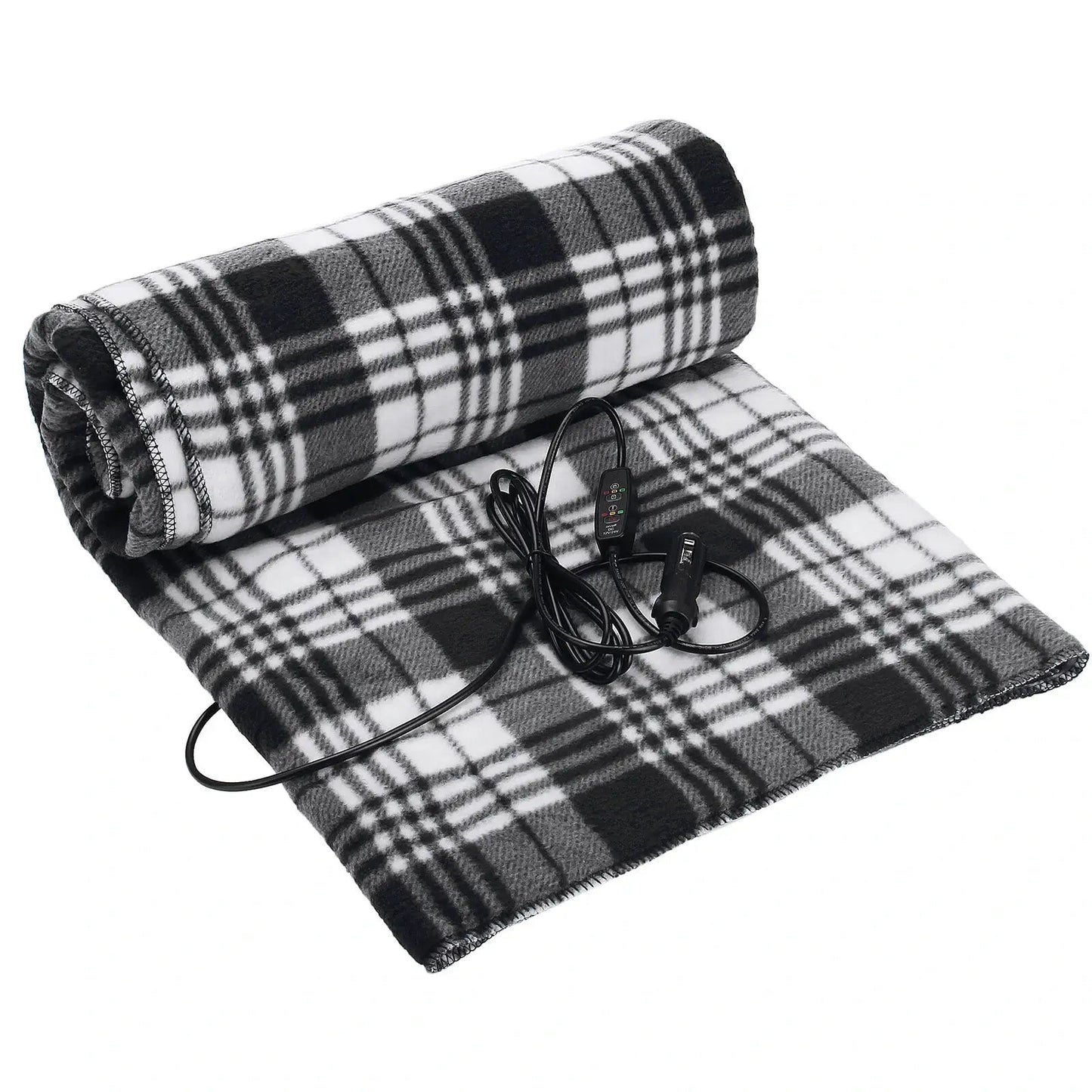 Electric Heating Blanket - Soft Polar Fleece, 12V Portable Heated Throw for Car and Home, 59 x 40 with Auto Shut-Off Safety Feature 7