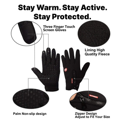 Warm Insulated Thermal Winter Gloves for Cold Weather