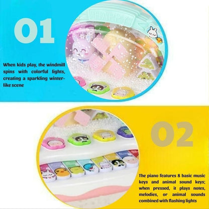 Electronic Piano Toy with Colorful Lights, Adorable Design and Music Skill Development, Safe for Ages 3+