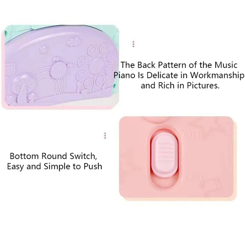 Electronic Piano Toy with Colorful Lights, Adorable Design and Music Skill Development, Safe for Ages 3+