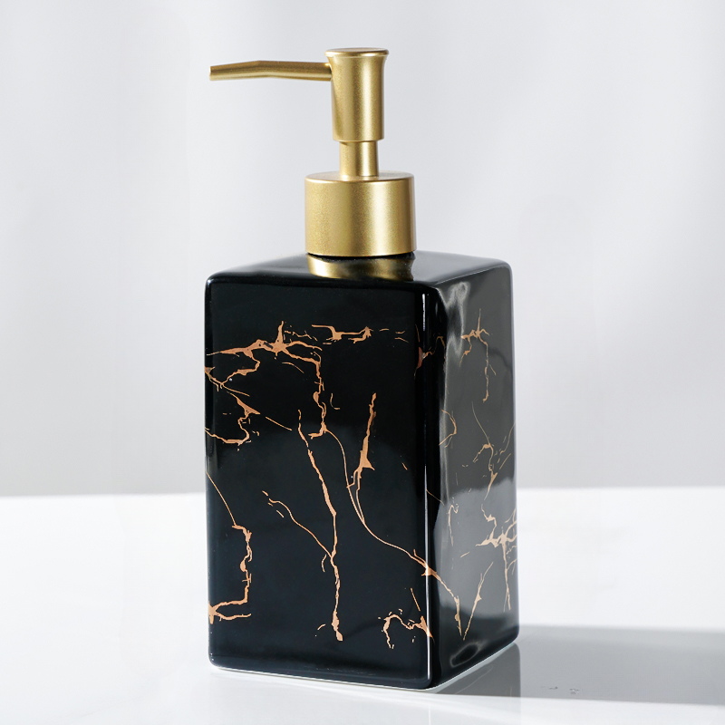 Luxury Gold Pump Soap Dispenser for Bathroom and Kitchen - Halri