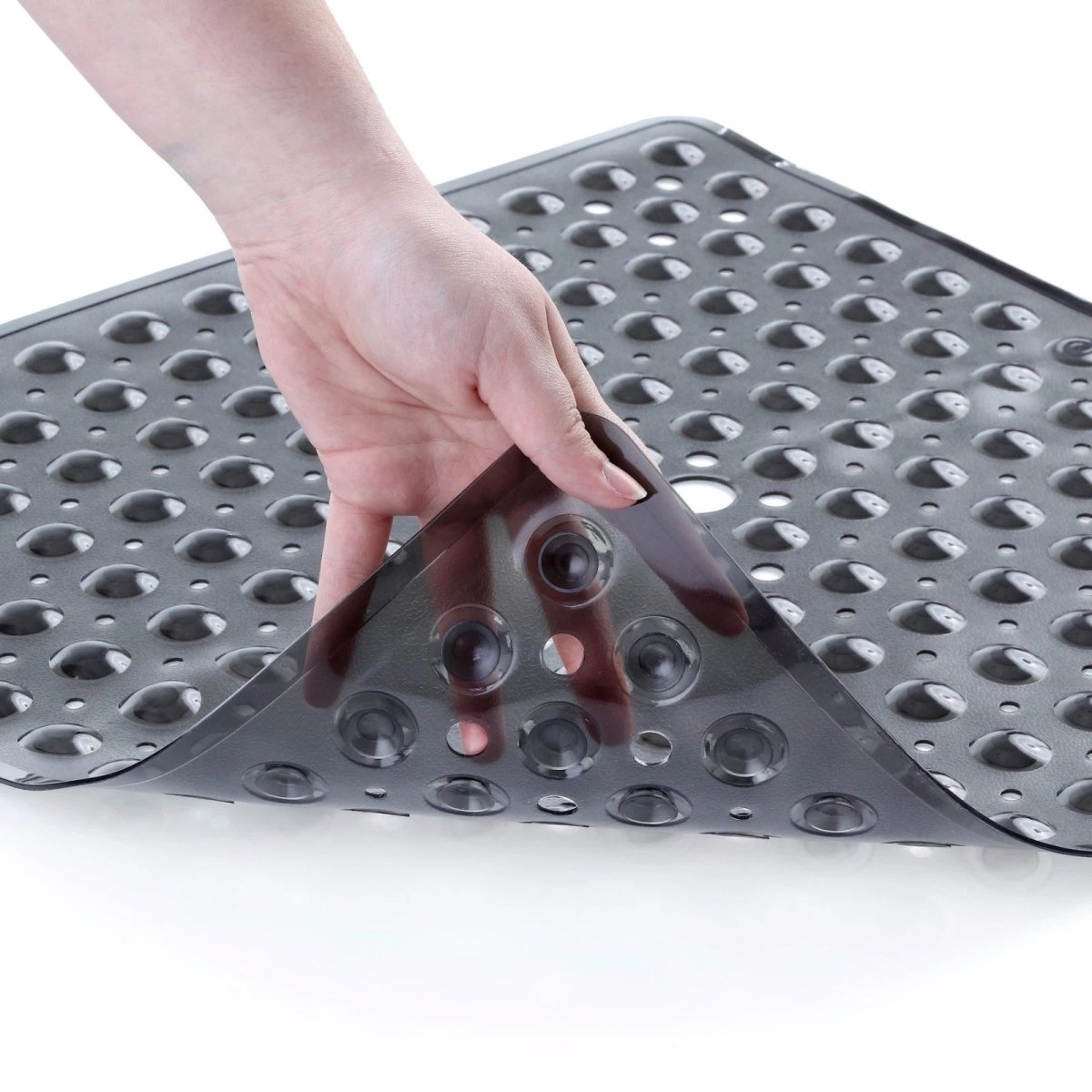 Elegant Non-Slip Bath Mat – Soft PVC Shower Rug with Modern Design for Safe and Comfortable Bathroom Use, 53 x 53 cm 2