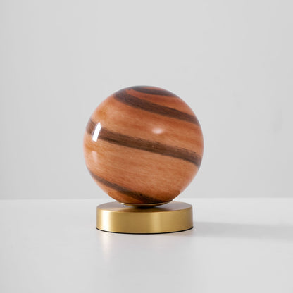 Luxury Marble Table Lamp with Brass Accent - Halri