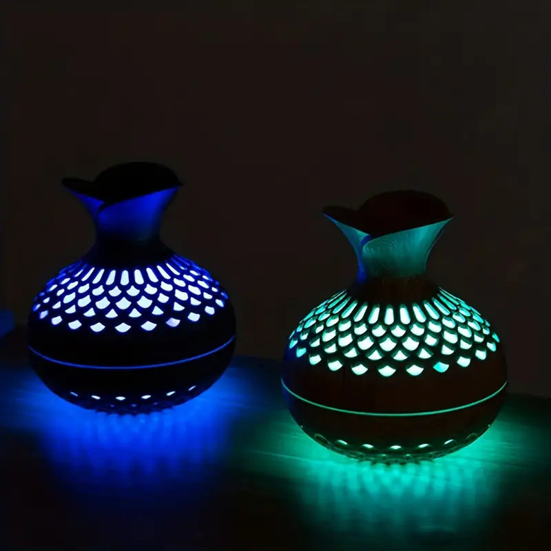 Elegant Ultrasonic Aroma Diffuser with 300ml Reservoir and LED Night Light – Electric Diffuser for Essential Oils and Aromatherapy 3