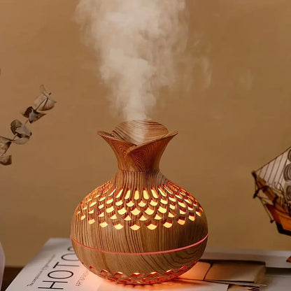 Elegant Ultrasonic Aroma Diffuser with 300ml Reservoir and LED Night Light – Electric Diffuser for Essential Oils and Aromatherapy 4