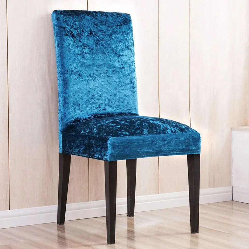 Elegant Velvet Dining Chair Cover – Universal Fit, Soft and Durable Protection for Dining Room Chairs 4