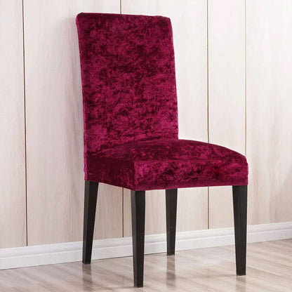 Elegant Velvet Dining Chair Cover – Universal Fit, Soft and Durable Protection for Dining Room Chairs 5