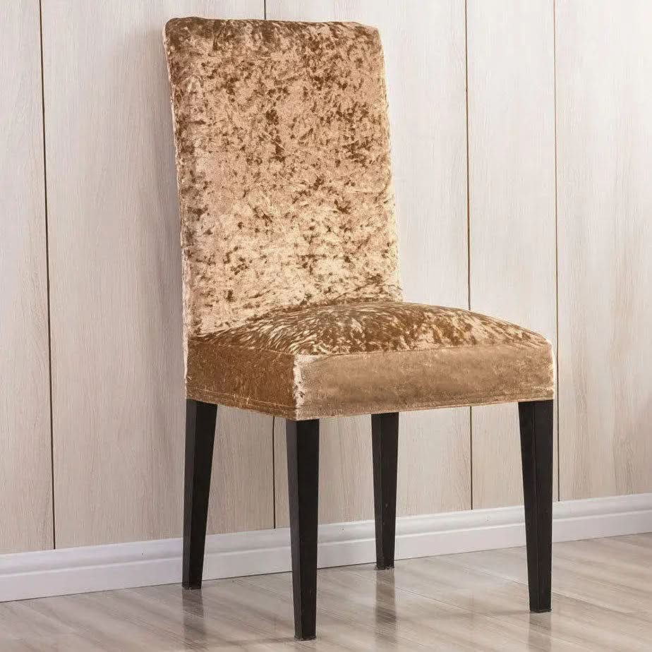 Elegant Velvet Dining Chair Cover – Universal Fit, Soft and Durable Protection for Dining Room Chairs 8