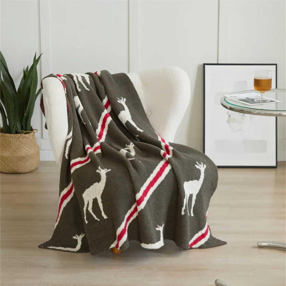Cozy Animal Print Throw Blanket - Soft Plush 47x59 - Halri