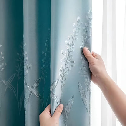 Nature Print Room Darkening Drapes - Halri