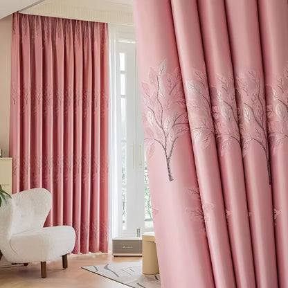 Nature Print Room Darkening Drapes