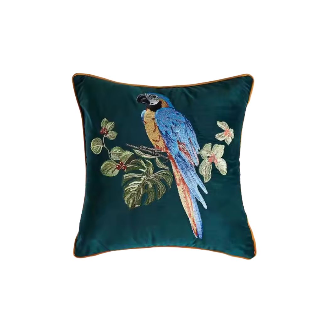 Colorful Bird Pattern Pillow - Halri