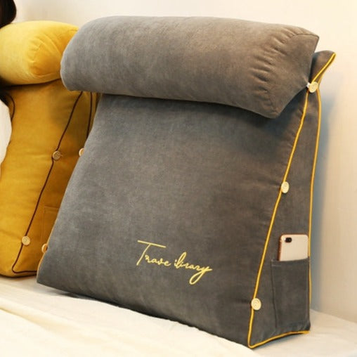 Contoured Back Support Pillow - Soft Reading Cushion