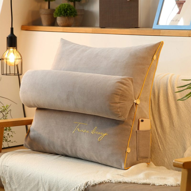 Contoured Back Support Pillow - Soft Reading Cushion