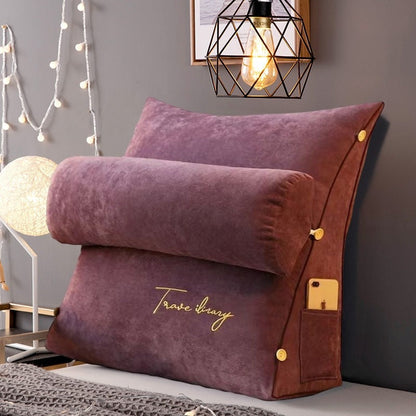 Contoured Back Support Pillow - Soft Reading Cushion