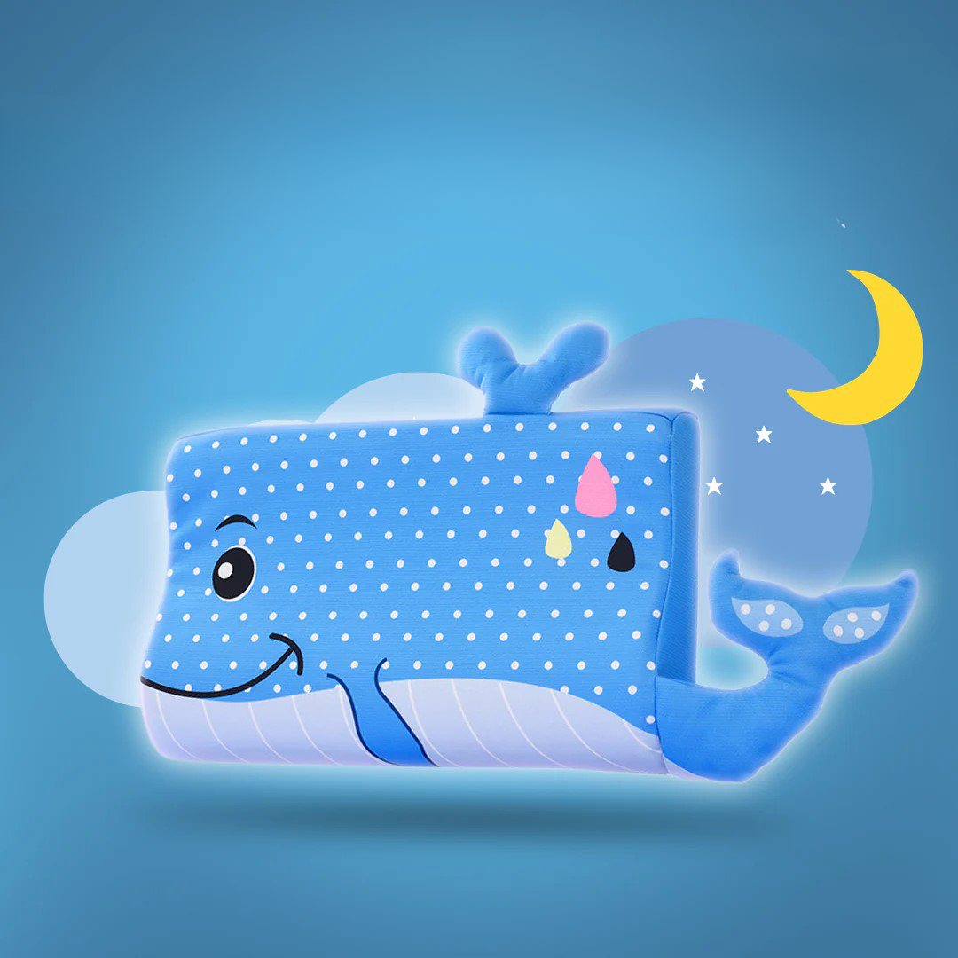 Comfortable Kids Pillow for Toddlers with Memory Foam Support