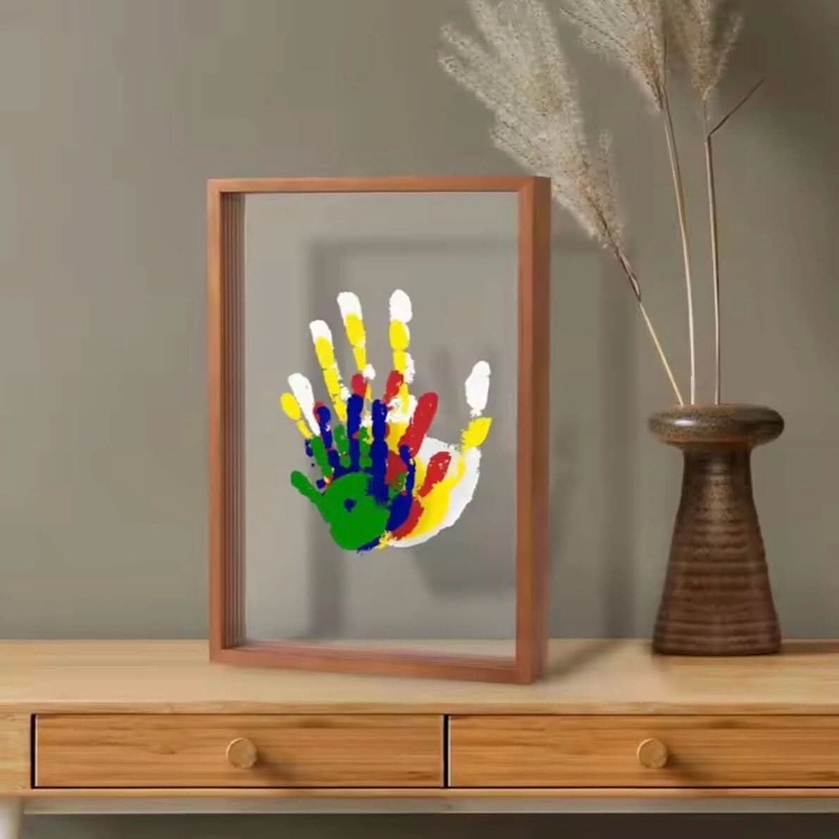 Personalized Baby Wooden Handprint Frame