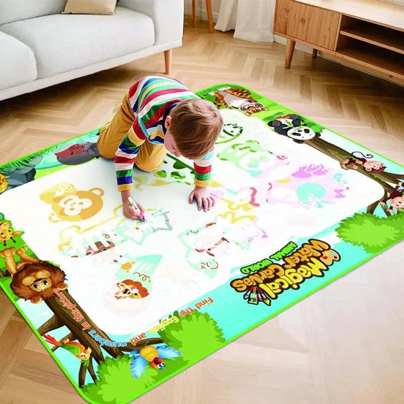 Jumbo Kids Water Drawing Pad - Mess Free Art Mat - Halri
