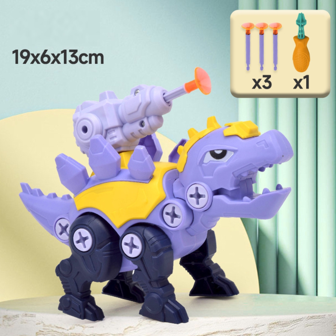 Fun Dino Toy with Suction Cup Launcher