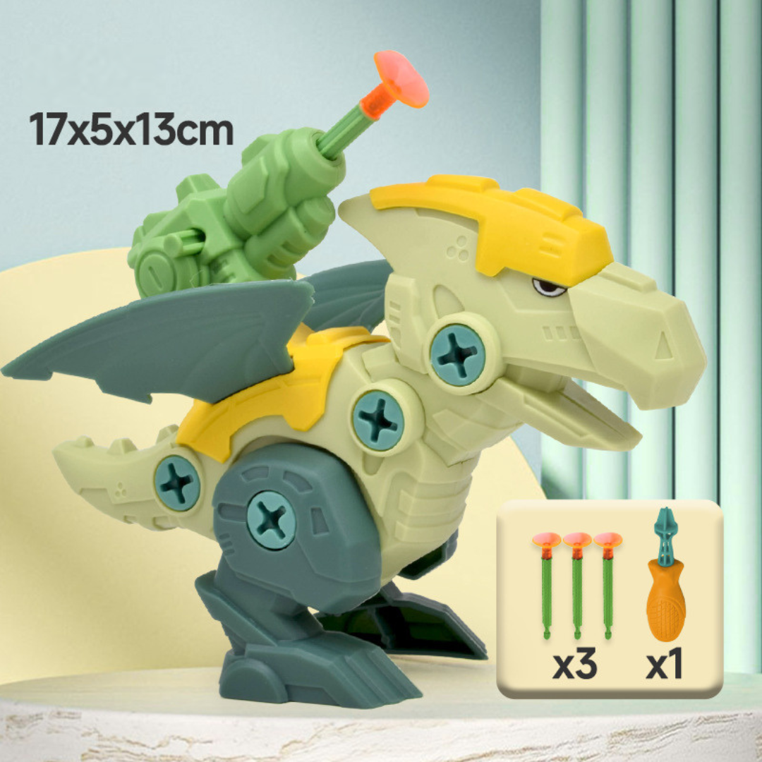 Fun Dino Toy with Suction Cup Launcher