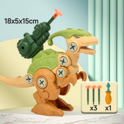 Fun Dino Toy with Suction Cup Launcher