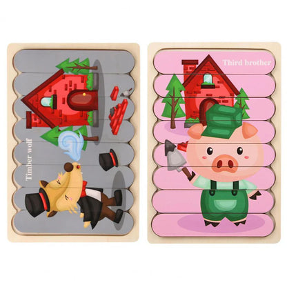 Classic Wooden Brain Teaser Puzzle for Children