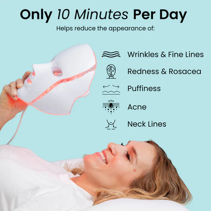 LED Face Mask with 7 Color Skin Revitalizer