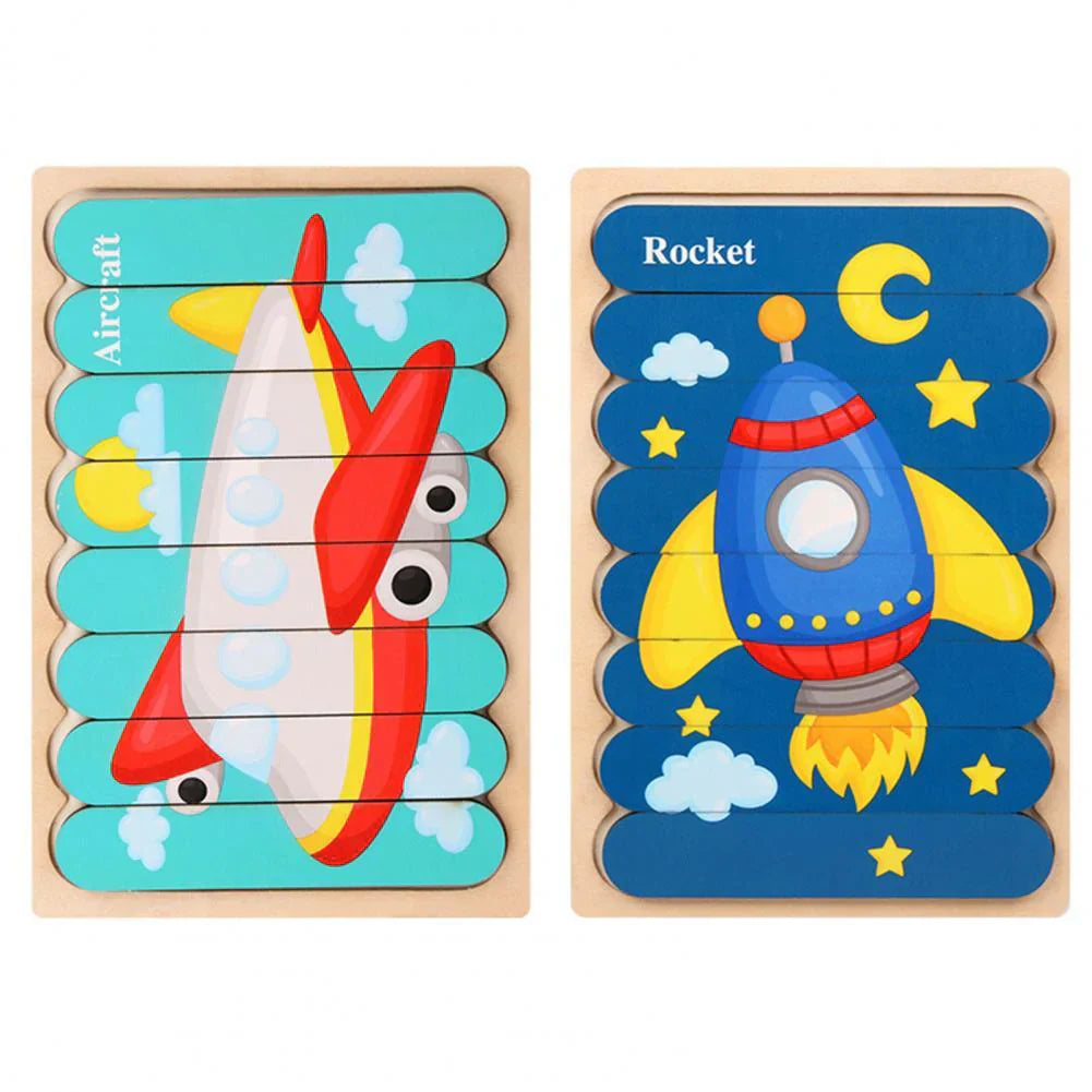 Classic Wooden Brain Teaser Puzzle for Children - Halri