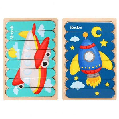 Classic Wooden Brain Teaser Puzzle for Children - Halri