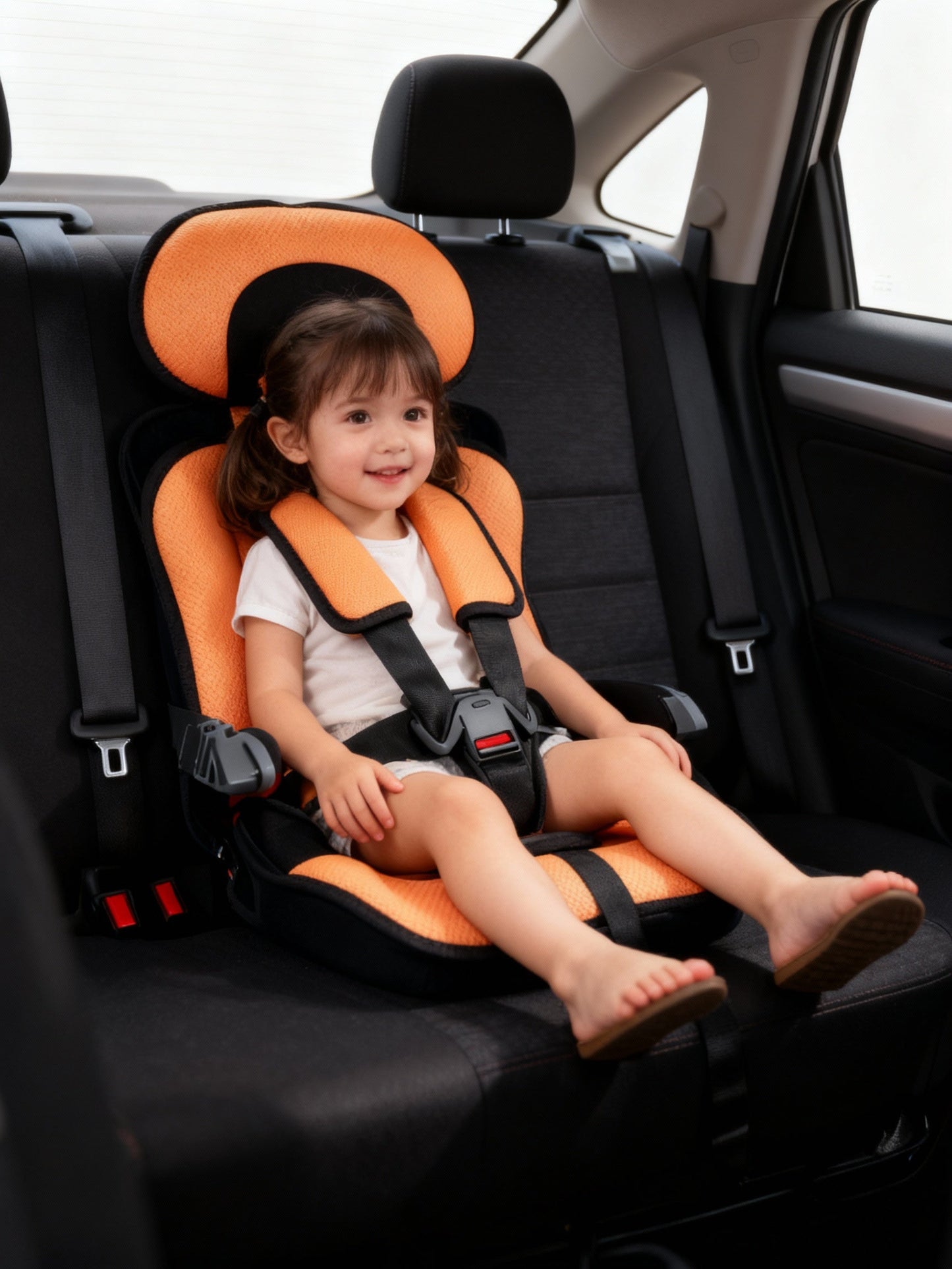 Lightweight Kids Car Booster Seat with 5 Point Harness