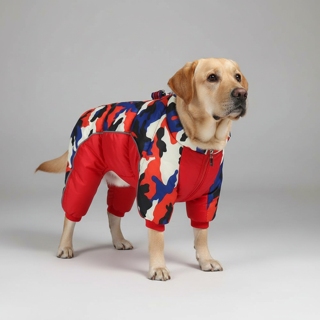 Cozy Waterproof Dog Winter Coat with Reflective Strips