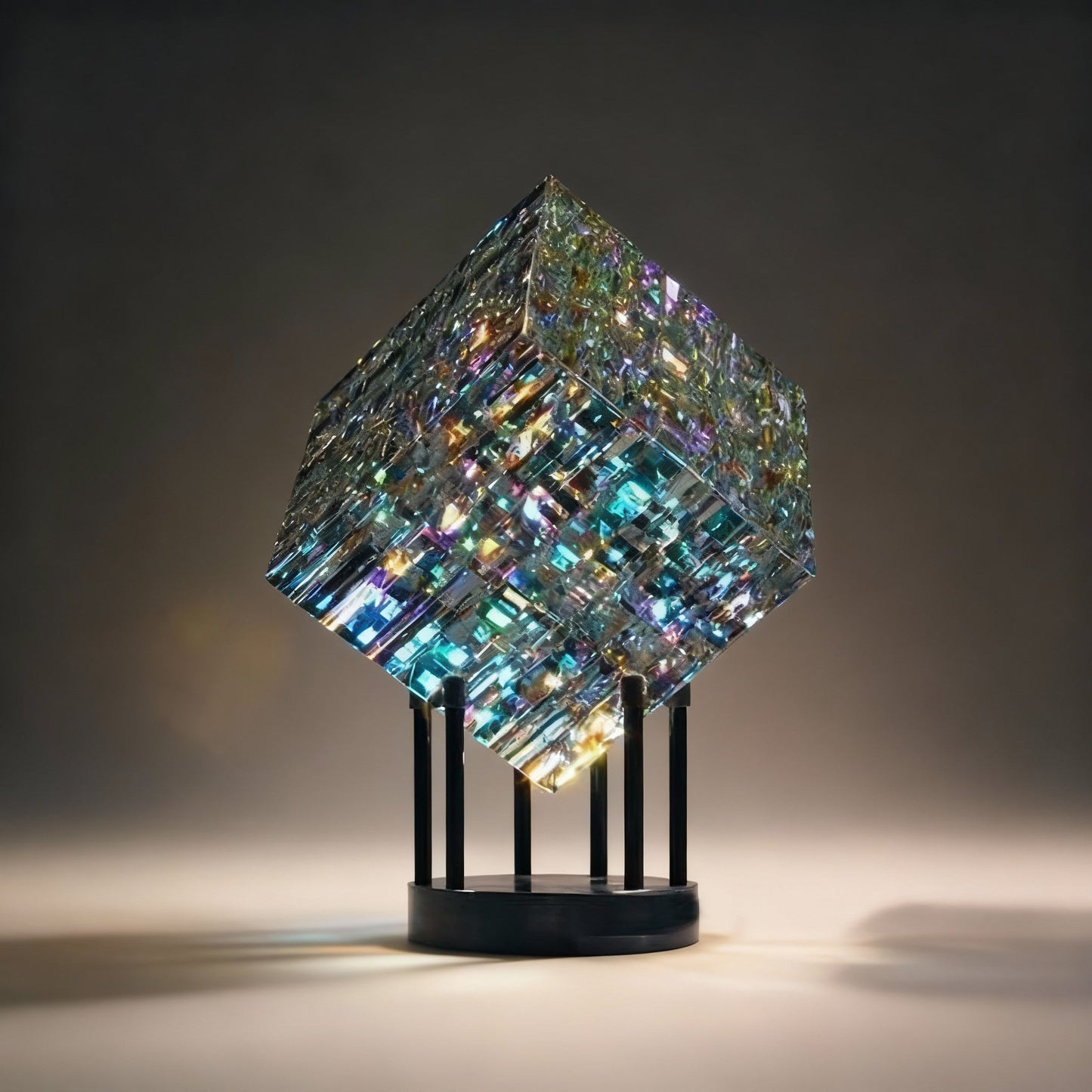 Colorful Crystal Glass Paperweight Decoration - Halri