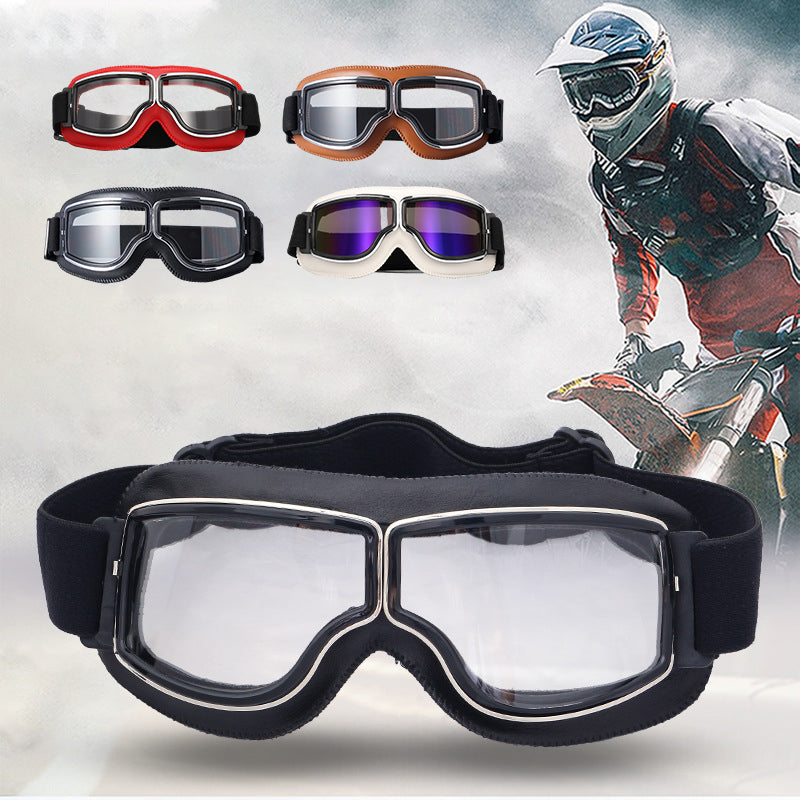Classic Biker Goggles – Vintage Aviator Sunglasses
