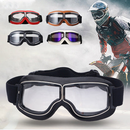 Classic Biker Goggles – Vintage Aviator Sunglasses