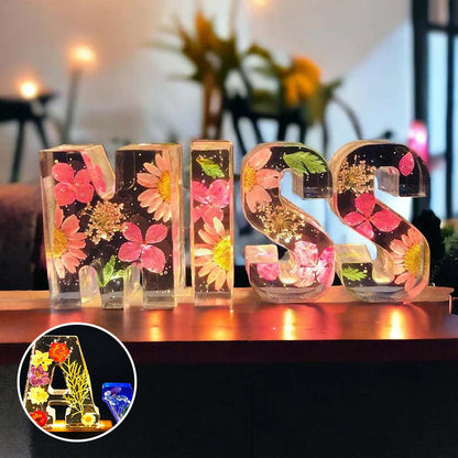 Customizable Floral LED Table Lamp