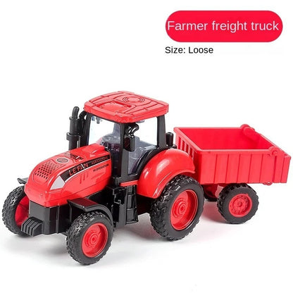 Farm Adventure Tractor Toy with Hand-Push Design, Detailed Simulation, Educational, Safe for Ages 3+