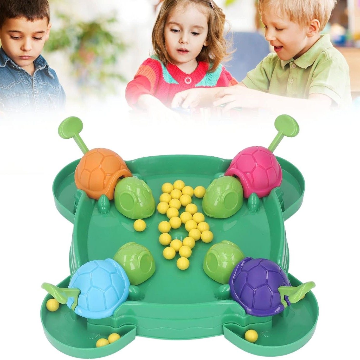 Fun Kids Board Game with Colorful Turtle Theme - Halri