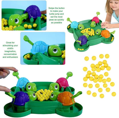 Fast & Exciting Board Game with Interactive Turtle Eating, Hand-Eye Coordination Training and Color Recognition, Safe for Ages 3+