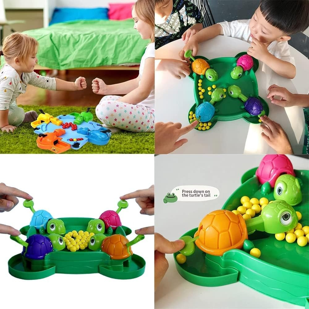 Fast & Exciting Board Game with Interactive Turtle Eating, Hand-Eye Coordination Training and Color Recognition, Safe for Ages 3+