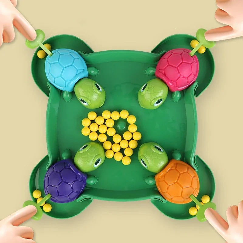 Fast & Exciting Board Game with Interactive Turtle Eating, Hand-Eye Coordination Training and Color Recognition, Safe for Ages 3+