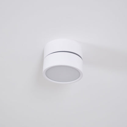 White ceiling light fixture on a light gray background